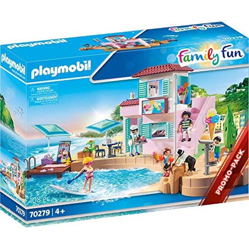 플레이모빌 PLAYMOBIL Family Fun 70279 Ice Cream Parlour at The Harbour from 4 Years