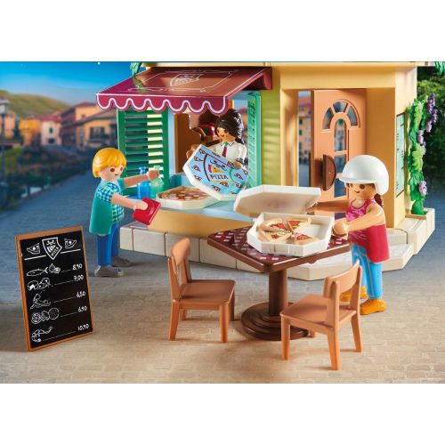 플레이모빌 Playmobil Pizzeria Restaurant 70336 City Life Playset - Pizzeria