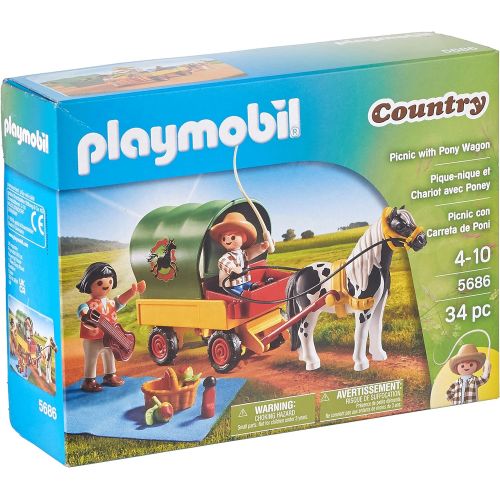 플레이모빌 PLAYMOBIL Picnic with Pony Wagon