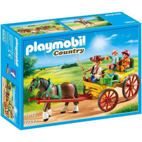 플레이모빌 PLAYMOBIL Horse-Drawn Wagon Building Set