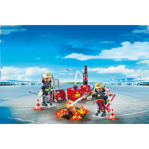 플레이모빌 PLAYMOBIL Firefighting Operation with Water Pump Building Set