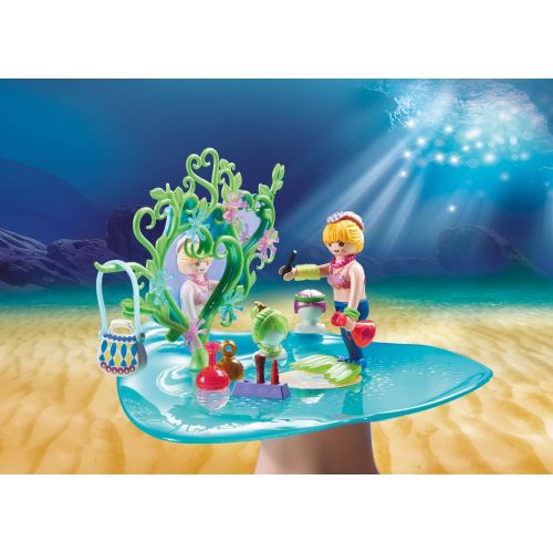 플레이모빌 PLAYMOBIL Mermaid Beauty Salon with Jewel Case, Colourful (70096)