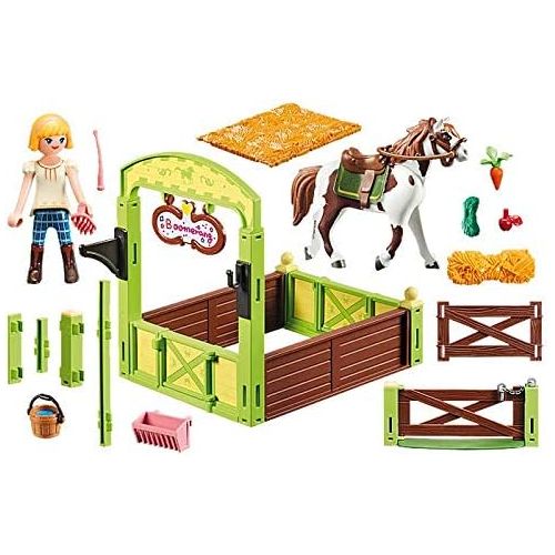 플레이모빌 PLAYMOBIL Spirit Riding Free Abigail & Boomerang with Horse Stall