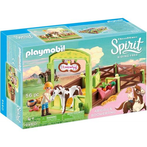 플레이모빌 PLAYMOBIL Spirit Riding Free Abigail & Boomerang with Horse Stall