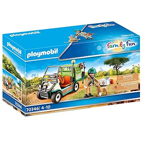 플레이모빌 PLAYMOBIL 70346 Zoo Veterinarian with Vehicle, 4 Years and Up