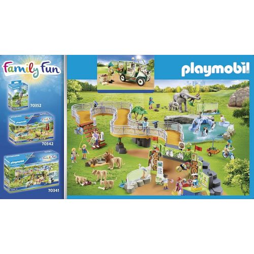 플레이모빌 PLAYMOBIL 70346 Zoo Veterinarian with Vehicle, 4 Years and Up