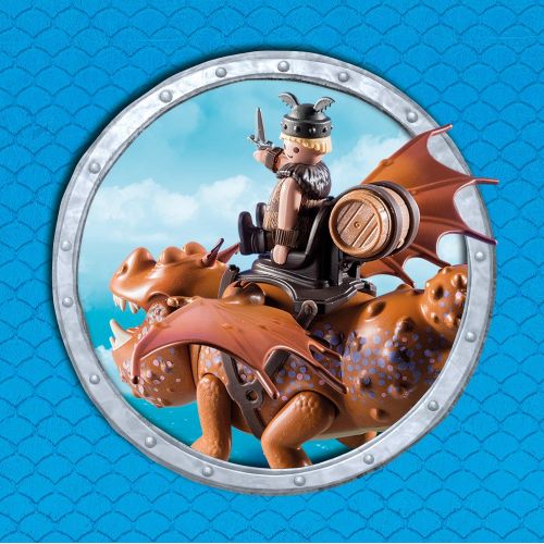 플레이모빌 PLAYMOBIL How to Train Your Dragon Fishlegs & Meatlug