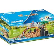 PLAYMOBIL Outdoor Lion Enclosure with Light Effects