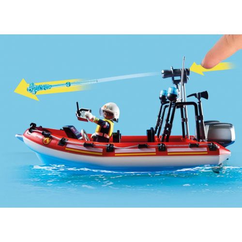 플레이모빌 Playmobil Firefighter Set with Helicopter und Boat 70335 Promotionpack City Action Limited Edition