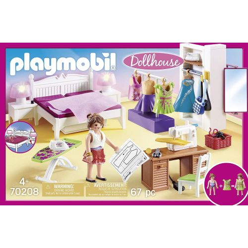 플레이모빌 Playmobil Bedroom with Sewing Corner Furniture Pack