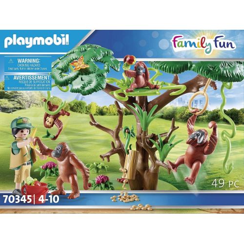 플레이모빌 PLAYMOBIL Orangutans with Tree 70345 City Life Zoo Animals