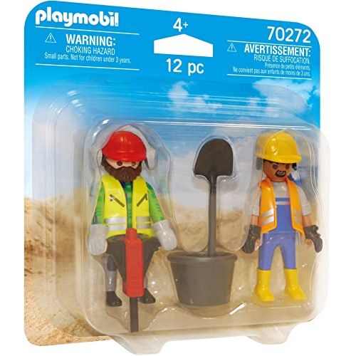 플레이모빌 PLAYMOBIL Construction Workers 70272 Figures Duo Pack