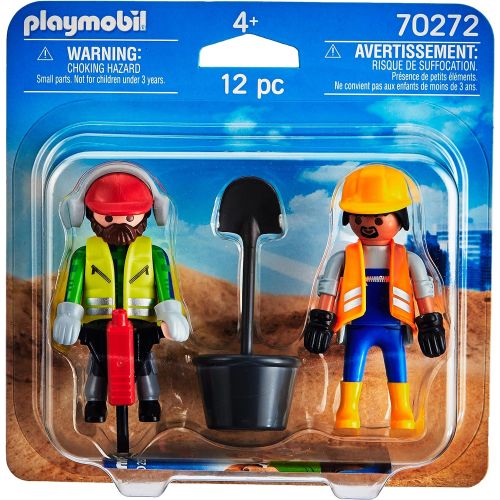 플레이모빌 PLAYMOBIL Construction Workers 70272 Figures Duo Pack