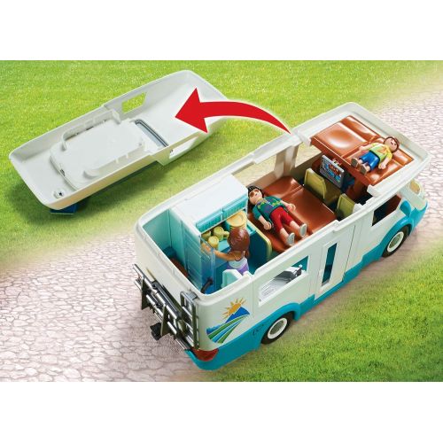 플레이모빌 PLAYMOBIL Family Camper Vehicle Playset