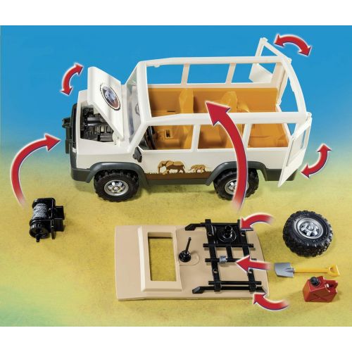 플레이모빌 Playmobil Safari Truck with Lions