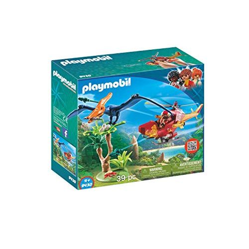 플레이모빌 PLAYMOBIL Adventure Copter with Pterodactyl Building Set