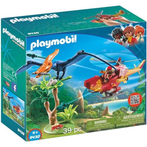 플레이모빌 PLAYMOBIL Adventure Copter with Pterodactyl Building Set