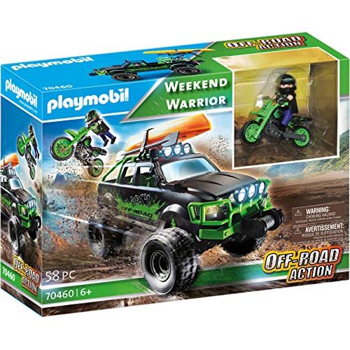 플레이모빌 Playmobil Weekend Warrior Off-Road Action Truck, Multicolored