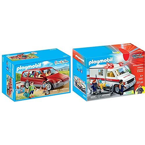 플레이모빌 Playmobil Family Car & Rescue Ambulance