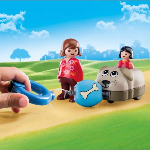 플레이모빌 Playmobil 1.2.3 Hondentrein - 70406,veelkleurig