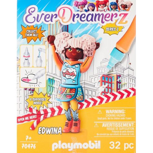 플레이모빌 Playmobil EverDreamerz Comic World Edwina with Sneaker Charm & 7 Surprises