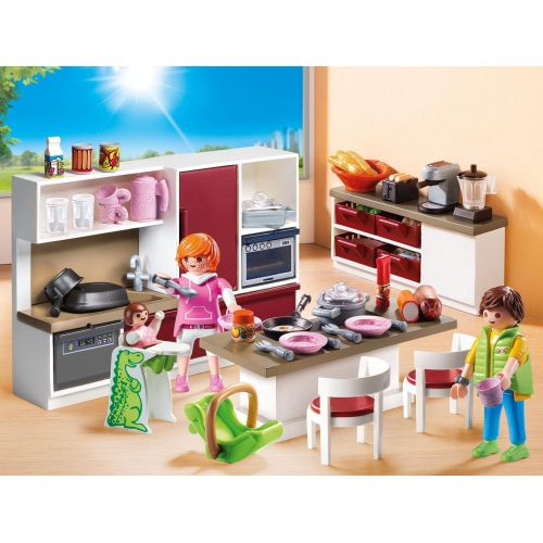 플레이모빌 Playmobil 9269 - Grosse Familienkueche & 9271 - Schlafzimmer