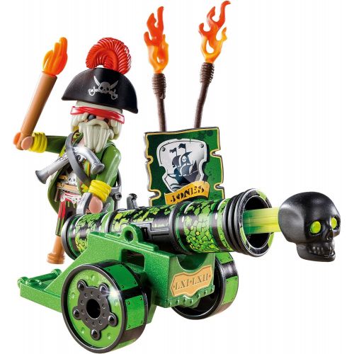 플레이모빌 PLAYMOBIL Green Interactive Cannon with Pirate Captain