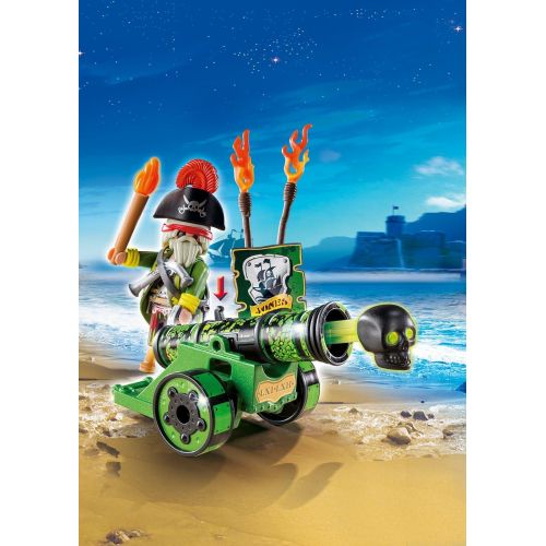 플레이모빌 PLAYMOBIL Green Interactive Cannon with Pirate Captain