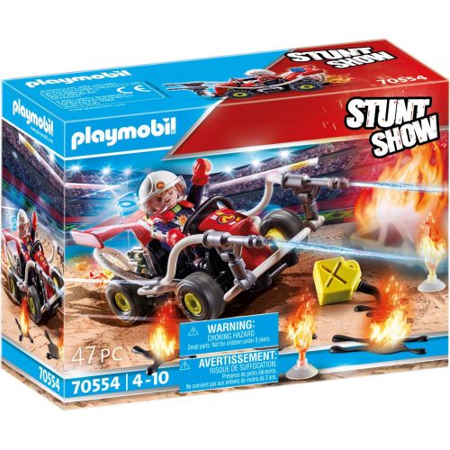 플레이모빌 Playmobil Stunt Show Fire Quad Multicolor, 18.7 x 14.2 x 7.2 cm