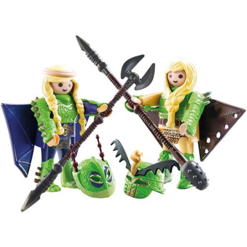 플레이모빌 PLAYMOBIL How to Train Your Dragon III Ruffnut and Tuffnut with Flight Suit