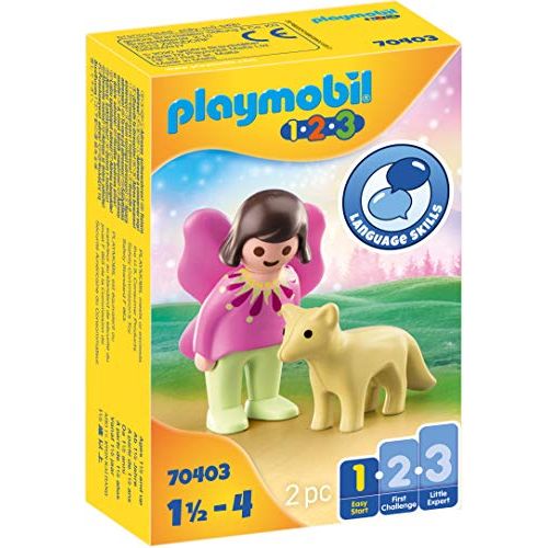 플레이모빌 Playmobil Fairy Friend with Fox 70403 1.2.3 for Young Kids