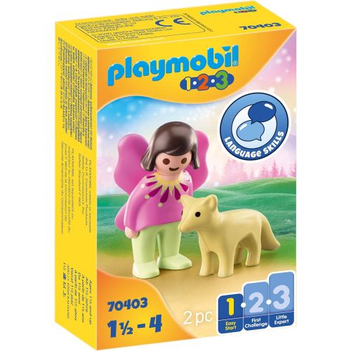 플레이모빌 Playmobil Fairy Friend with Fox 70403 1.2.3 for Young Kids