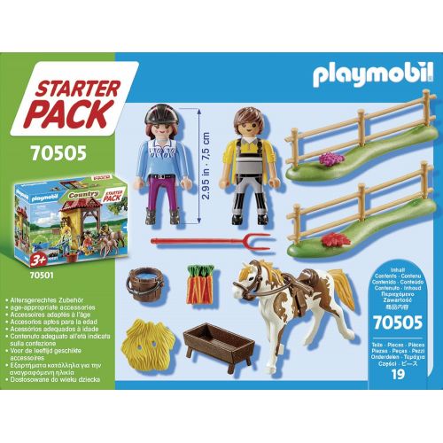 플레이모빌 Playmobil Starter Pack Horseback Riding, 18.7 x 4.7 x 14.2 cm