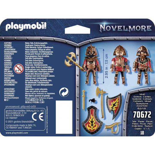 플레이모빌 Playmobil 70672 Novelmore Set Van 3 Burnham Raiders ,Multi kleuren