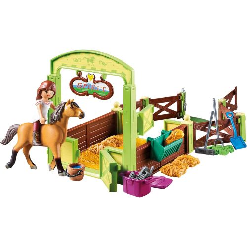 플레이모빌 PLAYMOBIL 9475 Spielzeug-Luckys glueckliches Zuhause & 9478 Spielzeug-Pferdebox Lucky & Spirit