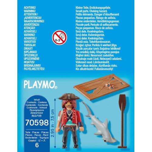 플레이모빌 Playmobil 70598 Special Plus Pirate with Raft, Multicoloured, One Size