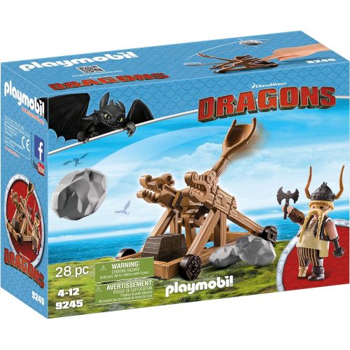 플레이모빌 PLAYMOBIL How to Train Your Dragon Gobber with Catapult