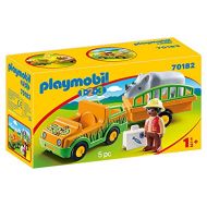 Playmobil 1.2.3 Zoo Vehicle with Rhinoceros