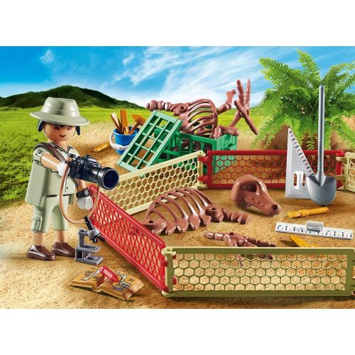 플레이모빌 PLAYMOBIL Dinos 70605 Gift Set Palaeontologist, from 4 Years