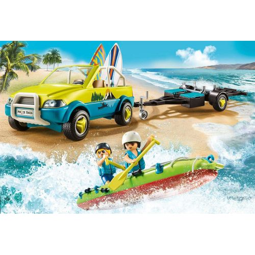 플레이모빌 Playmobil Beach Car with Canoe
