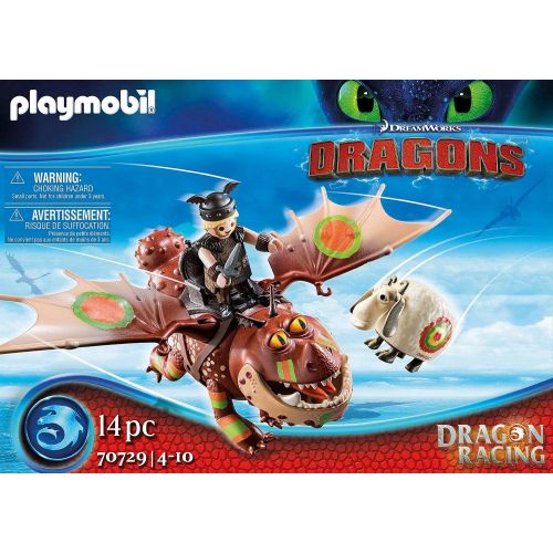 플레이모빌 Playmobil Dragon Racing: Fishlegs and Meatlug