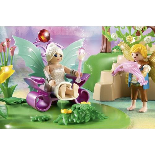 플레이모빌 PLAYMOBIL Magical Fairy Forest Playset, Multicolor