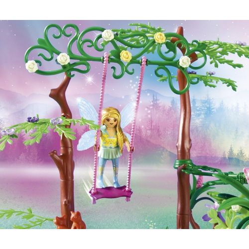 플레이모빌 PLAYMOBIL Magical Fairy Forest Playset, Multicolor