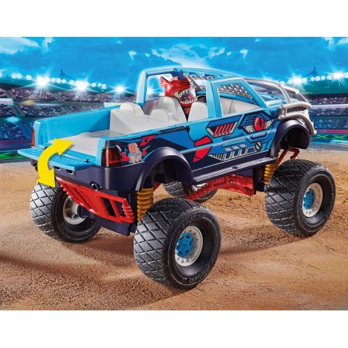 플레이모빌 Playmobil Stunt Show Shark Monster Truck Multicolor, 51.5 x 28.4 x 12.4 cm ,count of 2