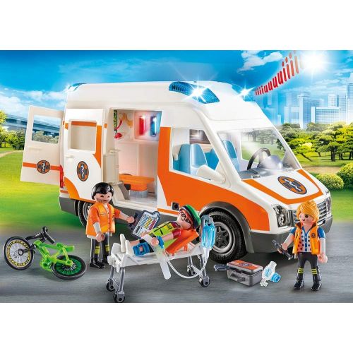 플레이모빌 PLAYMOBIL Ambulance with Flashing Lights