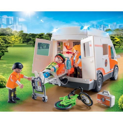 플레이모빌 PLAYMOBIL Ambulance with Flashing Lights