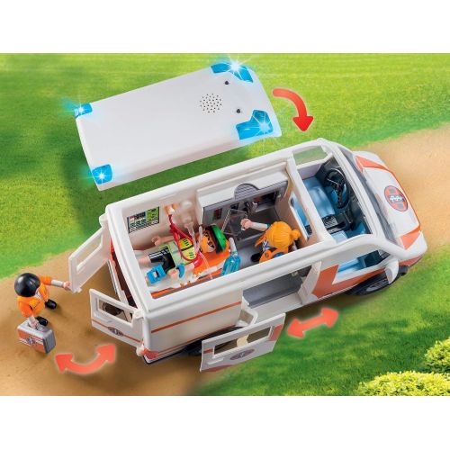 플레이모빌 PLAYMOBIL Ambulance with Flashing Lights