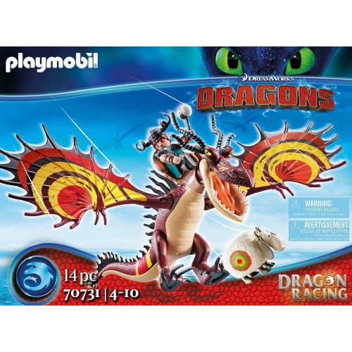 플레이모빌 Playmobil Dragon Racing: Snotlout and Hookfang