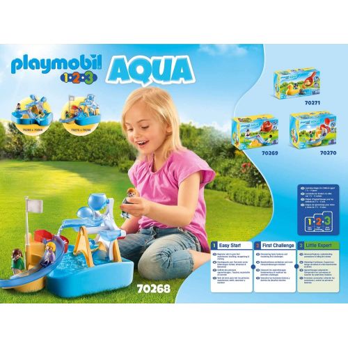 플레이모빌 Playmobil 1.2.3 Aqua Water Wheel Carousel