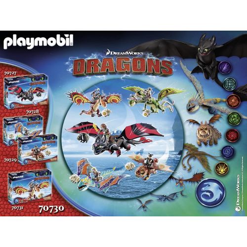 플레이모빌 Playmobil Dragon Racing: Ruffnut and Tuffnut with Barf and Belch